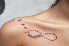What does the tattoo infinity mean in sanskrit? Infinity Tattoo With Name And Birds Novocom Top