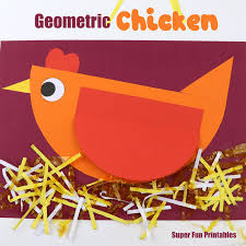 Print as many coloring pages as you want, and come back often to get even more. Geometric Chicken Craft The Craft Train