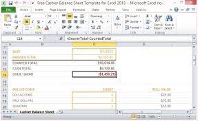 Are you looking for excel balance sheet templates? Free Cashier Balance Sheet Template For Excel 2013
