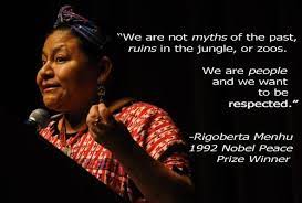 I am like a drop of water on a rock. Rigoberta Menchu Lessons Blendspace