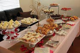Buffet Tea Party Table Tea Party Table Food Food And Drink