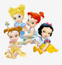 Cinderella Belle Snowwhite Ariel Disney Princess Baby Disney Princess Cartoon Clipart 4126747 Pinclipart