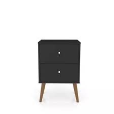 Liberty 2 0 Mid Century Modern Nightstand Black Manhattan Comfort In 2020 Mid Century Modern Nightstand Modern Nightstand White Nightstand