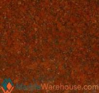 Imperial Red , Ruby Red, Polished Granite Tile 12"x12" + Free Shipping