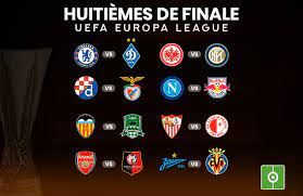 L'impianto della finale di europa league 2021 che ospiterà le due contendenti sarà il gdansk stadium di danzica, struttura da quasi 45.000. Voici Les Affiches Des Huitiemes De Finale D Europa League
