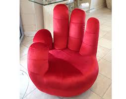 Hand Shaped Chair Red Modern Furniture And Lighting Dining Sets Modern Mirrored Furniture Funky Chairs