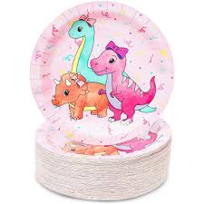 At fun express you can find baby shower apparel & jewelry, novelties, candy, party decorations and more. 80 Pack Pink Dinosaur Party Supplies Dino Disposable Paper Dinner Plates Bulk Set For Girl Baby Shower Kids Birthday Decorations 9 Walmart Com Walmart Com