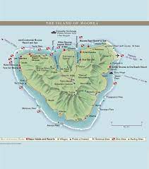 Map Of Moorea Moorea Island Moorea Tahiti Travel