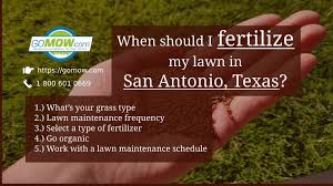Location, terrain, soil type and condition, age of lawn, previous lawn care, and other factors affect turf performance, so adjust the following management practices and dates to suit your. When Should I Fertilizer My Lawn In San Antonio Texas Gomow