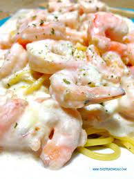 30 Minute Cheesy Garlic Shrimp Alfredo Easy Peasy Meals Recipe Recipes Food Alfredo Recipe