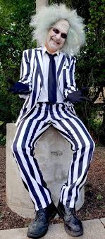 Beetlejuice Black And White Striped Suit Pin On Movie Based Costumes