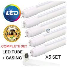 Lampu led, lampu led strip, lampu led kolam renang, ceiling fan. 5 Set Box Led Tube T8 22watt 32watt Lampu Led Panjang 4 Kaki 2kaki Lampu Kalimantang T8 Shopee Malaysia