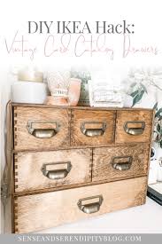 While fake credit card information and number seem like a scary situation, it's actually not something to worry about. Ikea Hack Diy Vintage Card Catalog Drawers Sense Serendipity