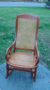 Early 1900s Antique Victorian Maple Lincoln Rocker Rocking Wooden Cane Chair Sewing Nursing B Victorian Rocking Chair Antique Rocking Chairs Wood Rocking Chair