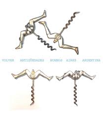 Unusual vtg erotic porn 2 corkscrews pussy & cock silver plated | eBay