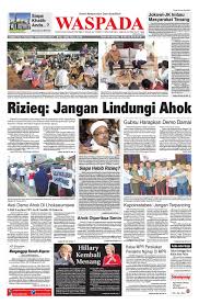 Posted on september 6, 2017 by mcky1224. Waspada Jumat 4 November 2016 Ok By Harian Waspada Issuu