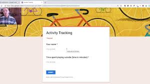 How To Create An Activity Tracker With Google Forms Sheets Youtube In 2020 Google Forms Activity Tracker Free Technology