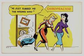 Sexy Girls Chiropractor Office Vintage Cartoon Postcard Humor Funny - LAFF  GRAM | eBay