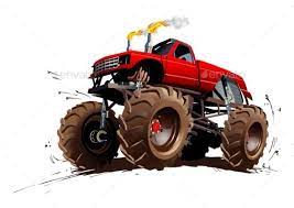 Cartoon Monster Truck Monster Trucks Classic Chevy Trucks Vintage Trucks