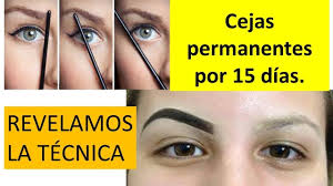 Cejas Semipermanentes En Casa Revelamos Tecnica Duran 15 Dias Youtube Maquillaje Permanente De Cejas Cejas Semipermanentes Tinte De Cejas