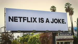 Stones Black And Blue Billboard Netflix Is A Joke Billboard Mystery Unveiled During Emmys Netflix Outdoor Advertising Poster Ads
