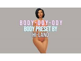 I didn't include body presets just because i don't use those. The Sims 4 Body Ody Ody Preset By Hi Land Sims 4 Body Mods Sims 4 Sims 4 Traits