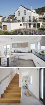 Modernes Einfamilienhaus In Hanglage Mit Einliegerwohnung Garage Satteldach Architektur Haus Ba Haus Mit Einliegerwohnung Einfamilienhaus Architektur Haus