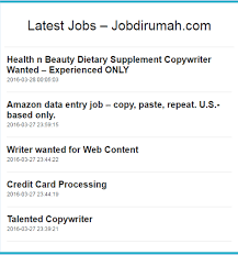 Jika anda berminat untuk mengikuti direktori kerja part time 2016 bersama jobdirumah, anda bolehlah ke laman web rasmi jobdirumah. Update Kerja Terkini Dari Rumah Myideakini Blog Luar Biasa