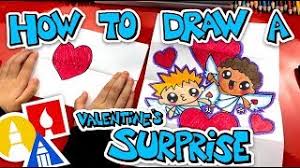 How To Draw A Valentine S Day Folding Surprise Challenge Time Youtube We use the same steps as our folding surprise lessons. how to draw a valentine s day folding surprise challenge time