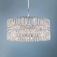 Find great deals on ebay for drum pendant lighting. Belle Aurore 26 1 4 W Silver Leaf Crystal Drum Pendant Light 77m73 Lamps Plus Drum Pendant Lighting Drum Pendant Pendant Light