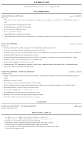 Nurse Practitioner Resume Sample Mintresume