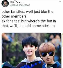 Stray Kids Stays The Members And The Fansite Share Only One Braincell Kid Memes Crazy Kids Funny Kpop Memes
