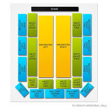 Plymouth Memorial Hall 2019 Seating Chart
