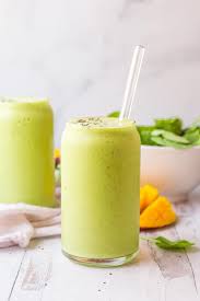 Simple Spinach Mango Smoothie Recipe Mango Smoothie Delicious Vegan Recipes Easy Green Smoothie