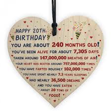 If sending a special birthday gift for boyfriend is your intent, then myflowertree is the best place to browse birthday gift ideas for boyfriend. 20th Birthday Gift For Daughter Son 20th Birthday Facts Heart