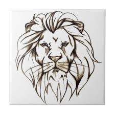 Img 7779 Png Brave Lion Design Tile Zazzle Com Lion Head Tattoos Lion Tattoo Design Lion Head Drawing