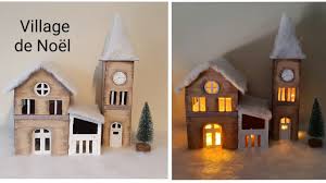 On y associe les bons repas, les bougies et les feux de cheminée. Village De Noel En Carton Cardboard Christmas Village Youtube