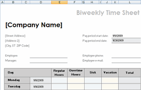 Free Printable Timesheet Templates Open Office Templates