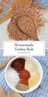 This simple recipe is ideal for your holiday turkey, though you may need to make a double batch depending on the size of your turkey. Homemade Turkey Rub Video Turkey Seasoning Made 10k Times