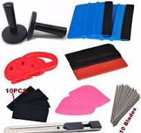 12in1 Wrapping Tools Kits Vinyl 3M Squeegee Felt Cutter Car Bike Sticker Styling