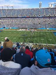 Seat numbers run right (low) to left (high) from the perspective of a seated fan facing the field. Bank Of America Stadium Section 540 Home Of Carolina Panthers