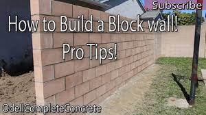How To Build A Block Wall Diy 3 Youtube Sorry To All The Subscribers For Taking So Long For Posting New Video Block Wall Cinder Block Wall Masonry Work