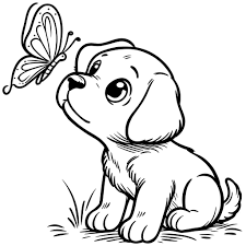 5 Cute Dog Coloring Pages, Dog Coloring, Cute Kids Dog Coloring, Puppy  Coloring, Cute Puppy, Dogs, Cute Gift Idea, Animal Coloring, Puppy - Etsy