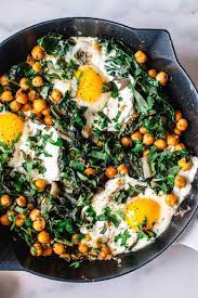 Mediterranean Spiced Yogurt And Egg Breakfast Skillet Recipe Healthy Breakfast Recipes Healthy Vegetarian Brunch Recipes