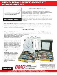 Dmc921 Wiring System Service Kit For The Boeing 747