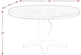 Tables that seat six to eight people should be at least 78 long. Elements International Park Creek Round Standard Height Dining Table Lindy S Furniture Company Dining Tables
