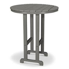 Polywood 36 Inch Round Bar Table Rbt236
