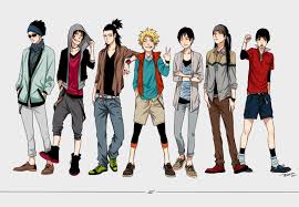 Naruto Boys In Casual And Modern Clothing Fashion Anime Naruto Boys Naruto Shikamaru