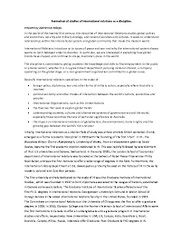 Doc Formation Of Studies Of International Relations As A Discipline Rebecca G Academia Edu