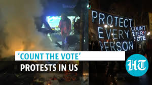 Us Election 2020 Count The Vote Demonstration In Seattle Protests In Nyc Youtube